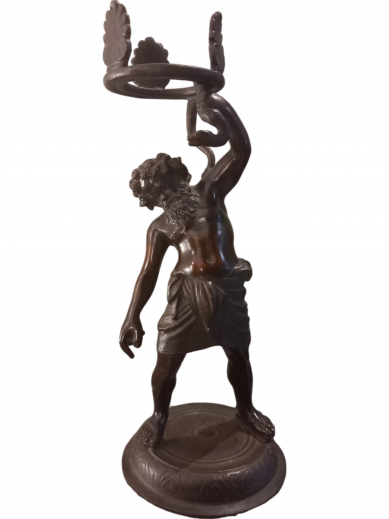 Scultura in bronzo raffigurante Sileno, anni '40 7