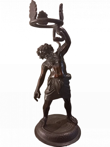 Scultura in bronzo raffigurante Sileno, anni '40