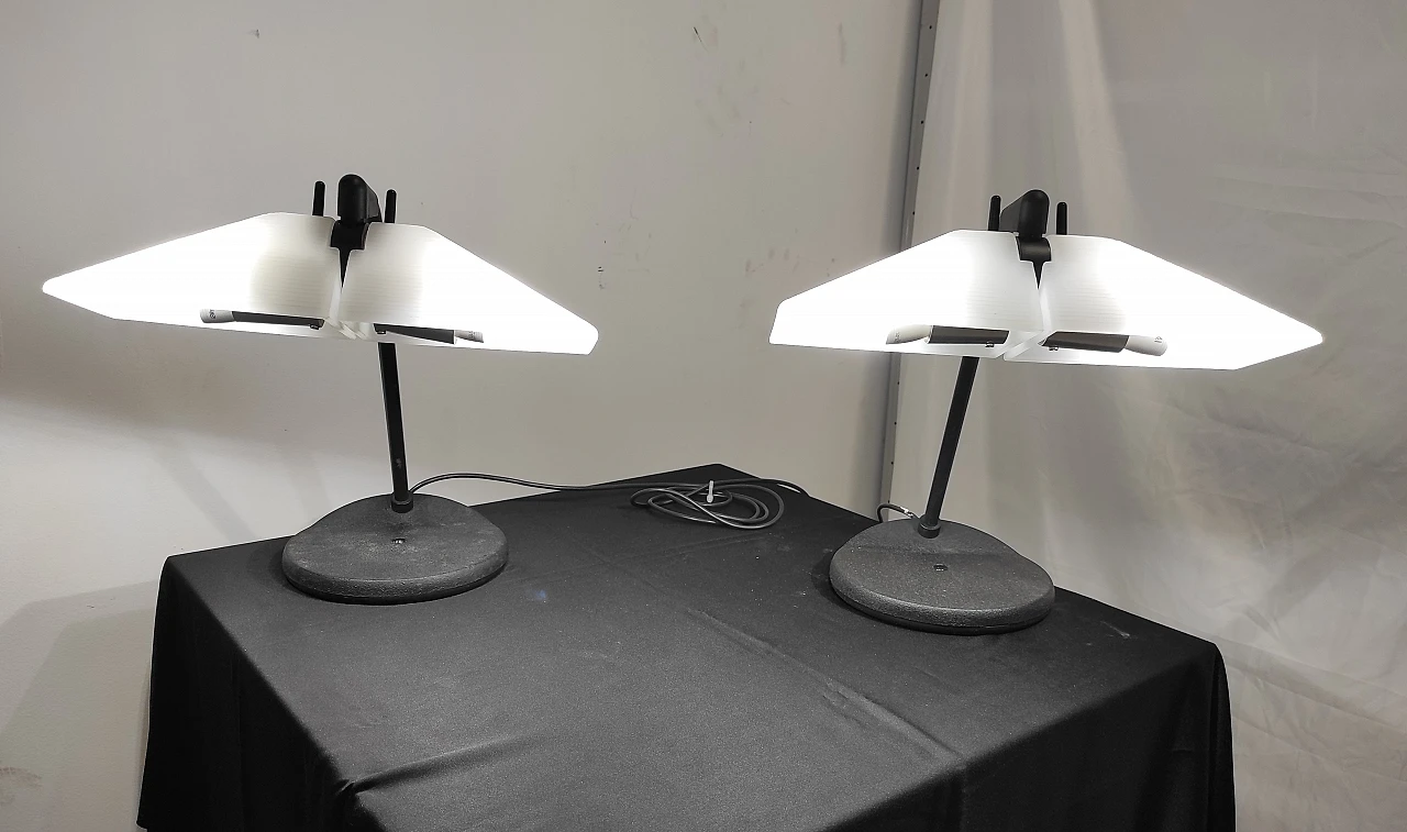 Pair of table lamps + Prandina wall lamp 5