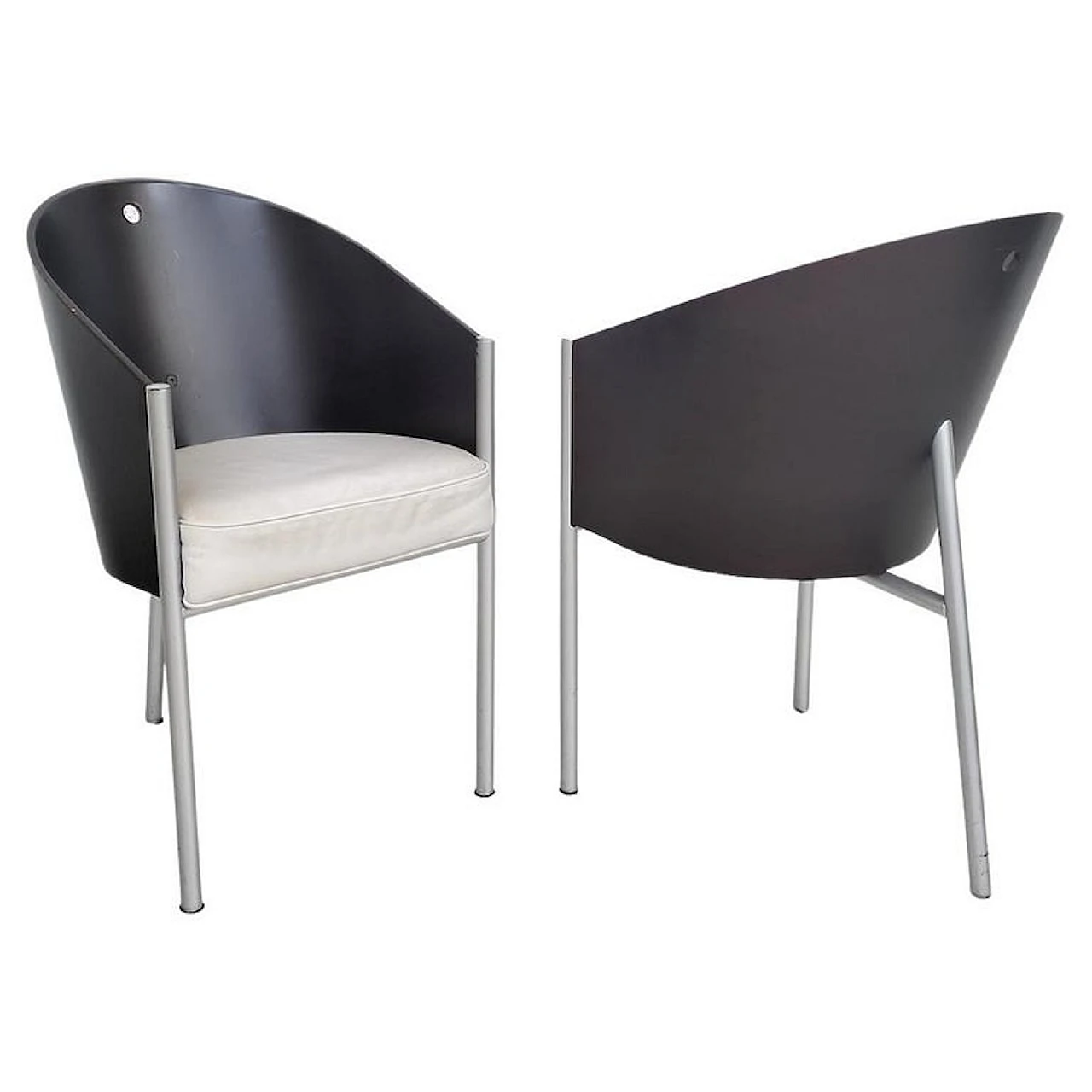 2 Costes chairs by Philippe Starck  for Driade  80s 1