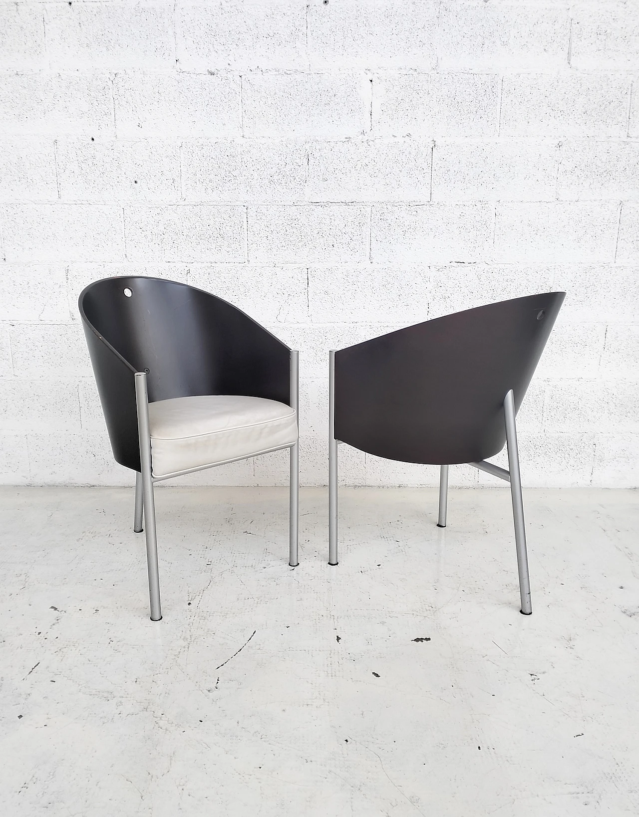 2 Costes chairs by Philippe Starck  for Driade  80s 2