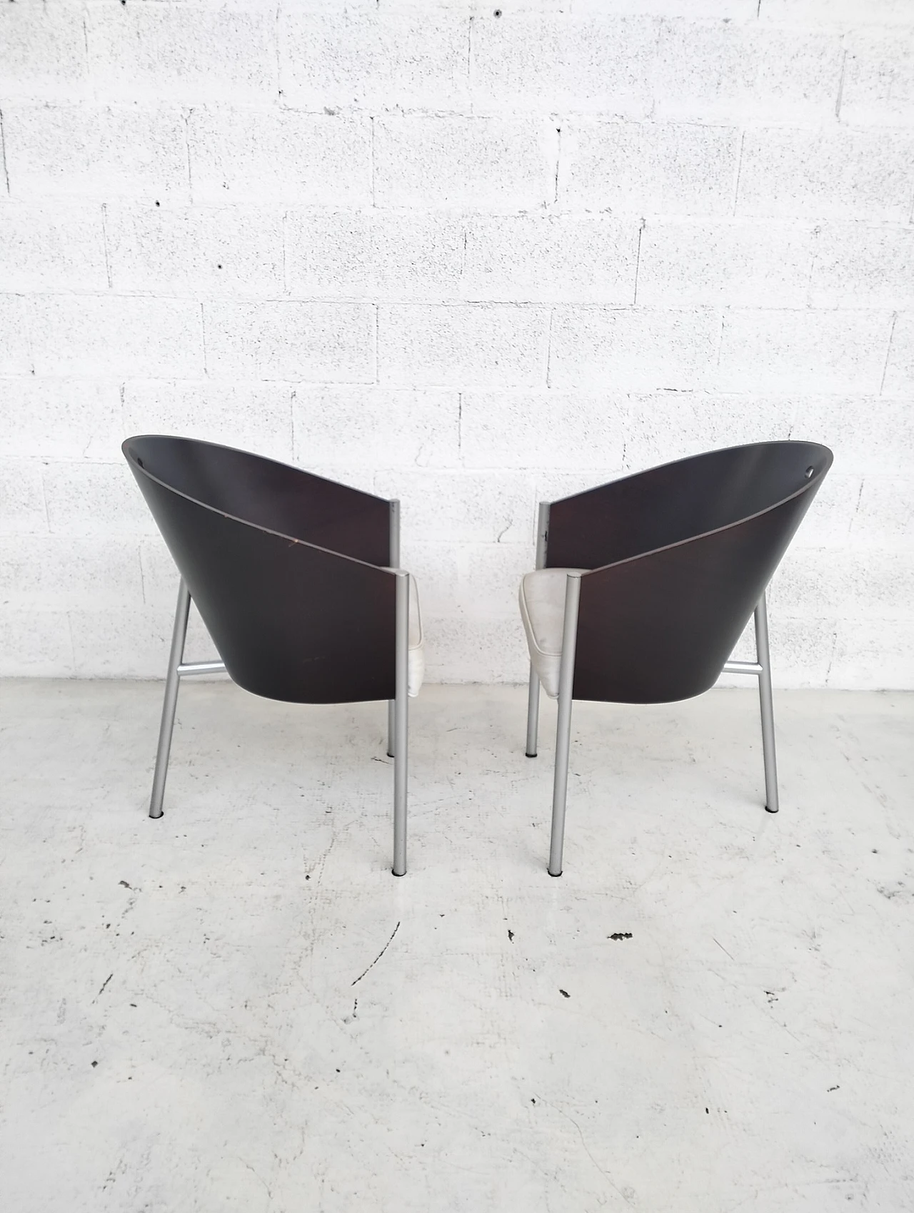 2 Costes chairs by Philippe Starck  for Driade  80s 3