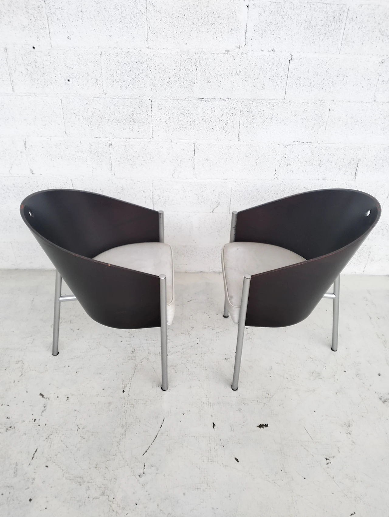 2 Costes chairs by Philippe Starck  for Driade  80s 4