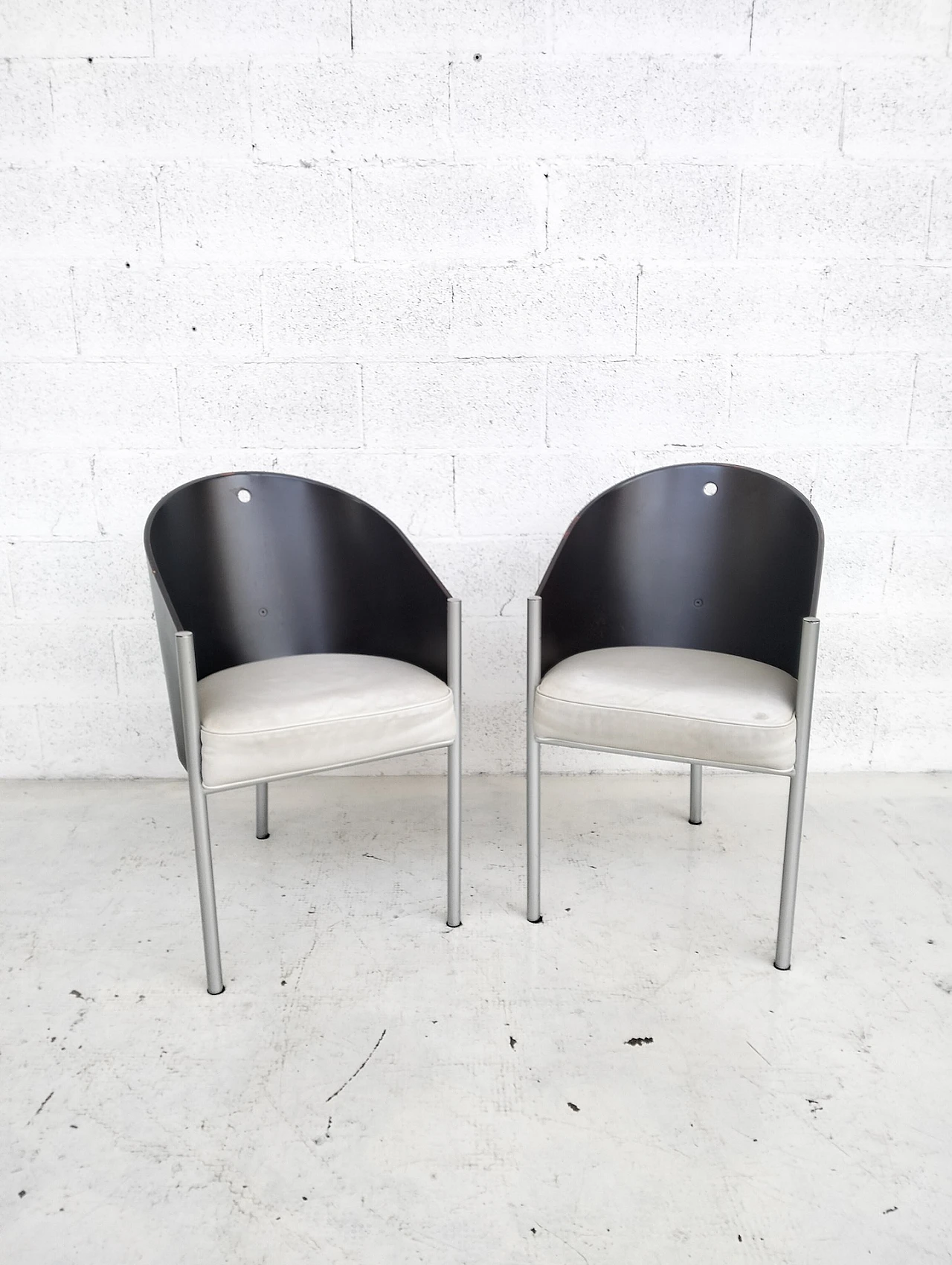 2 Costes chairs by Philippe Starck  for Driade  80s 7