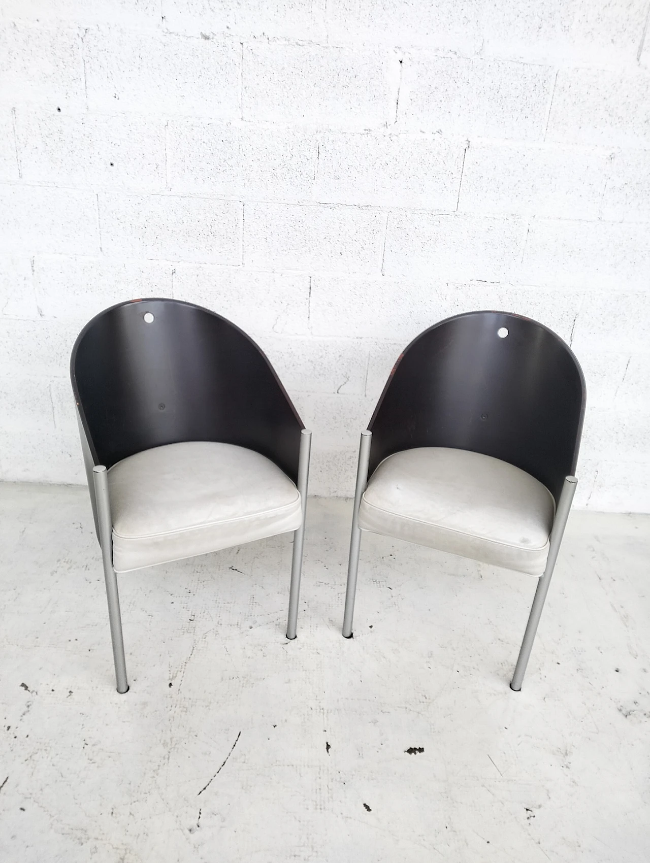 2 Costes chairs by Philippe Starck  for Driade  80s 8