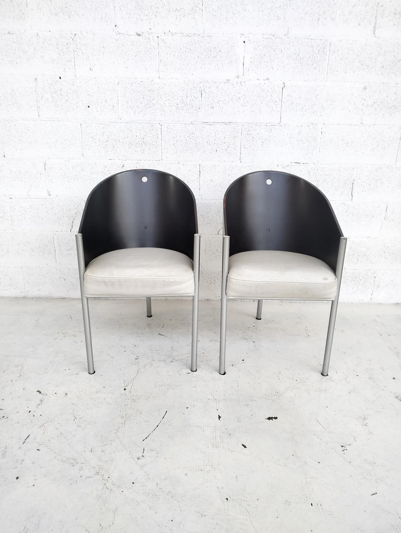 2 Costes chairs by Philippe Starck  for Driade  80s 9