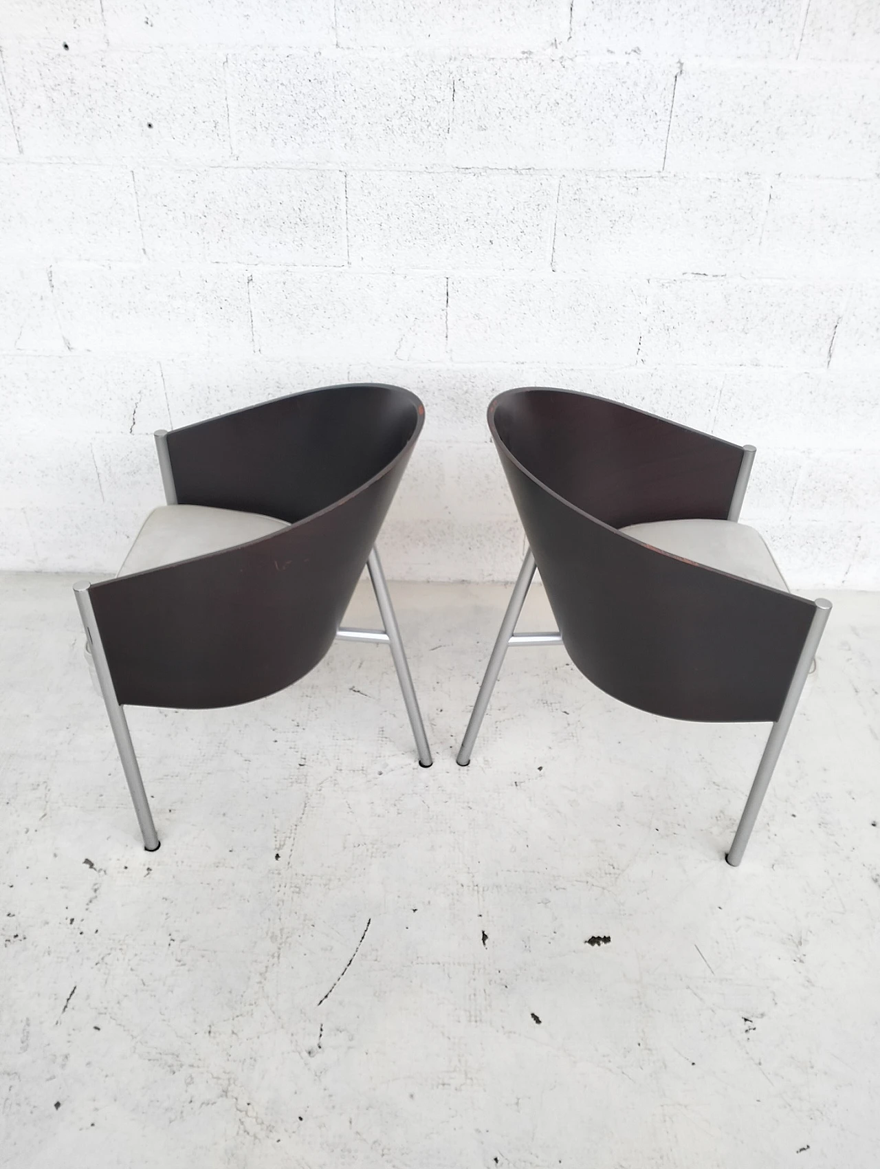 2 Costes chairs by Philippe Starck  for Driade  80s 13