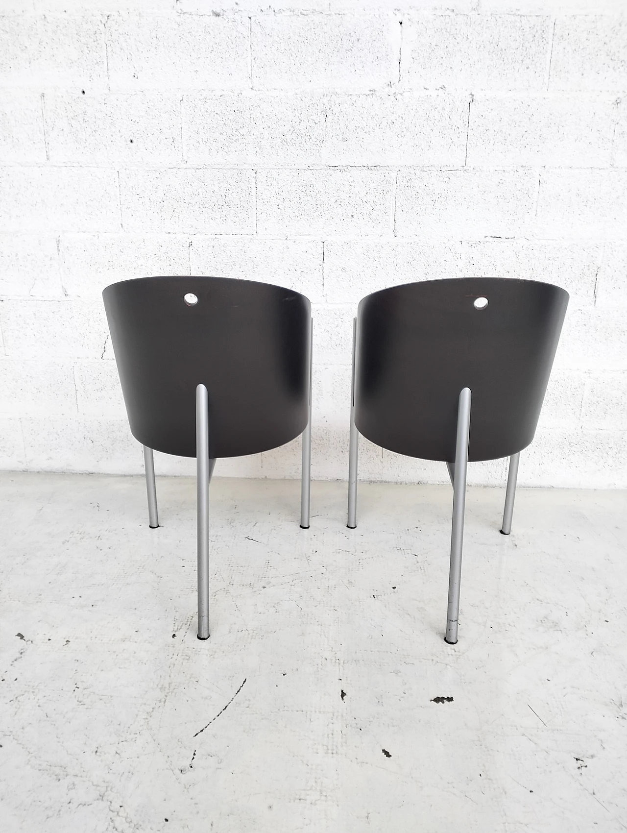 2 Costes chairs by Philippe Starck  for Driade  80s 14