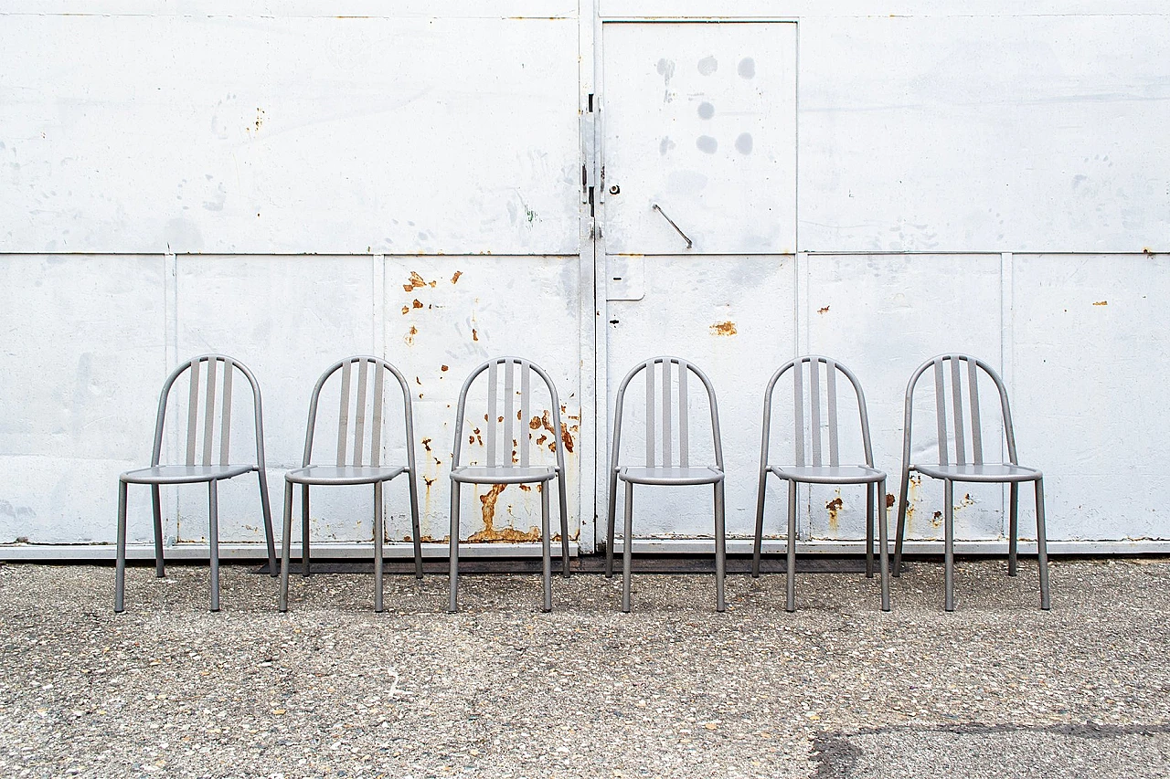 6 chairs N. 222 by Robert Mallet-Stevens for Pallucco Italia, 1982 1