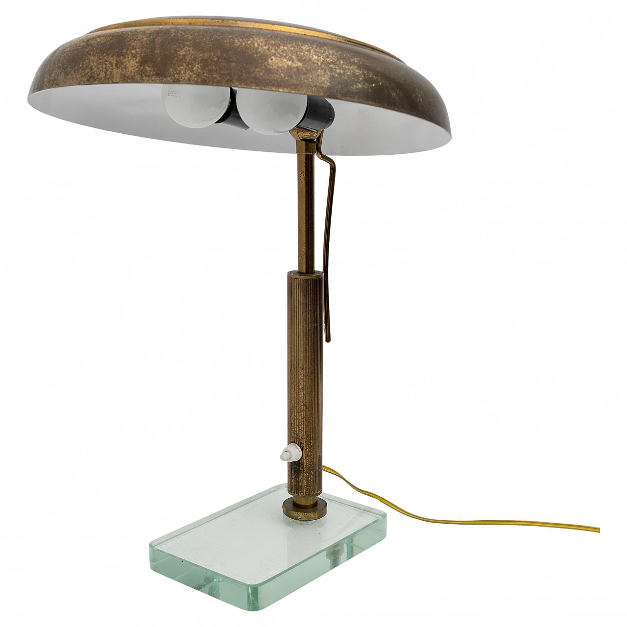 Pietro Chiesa Mid-century Modern Italian Brass Table Lamp, Fontana Arte, 1940s 2