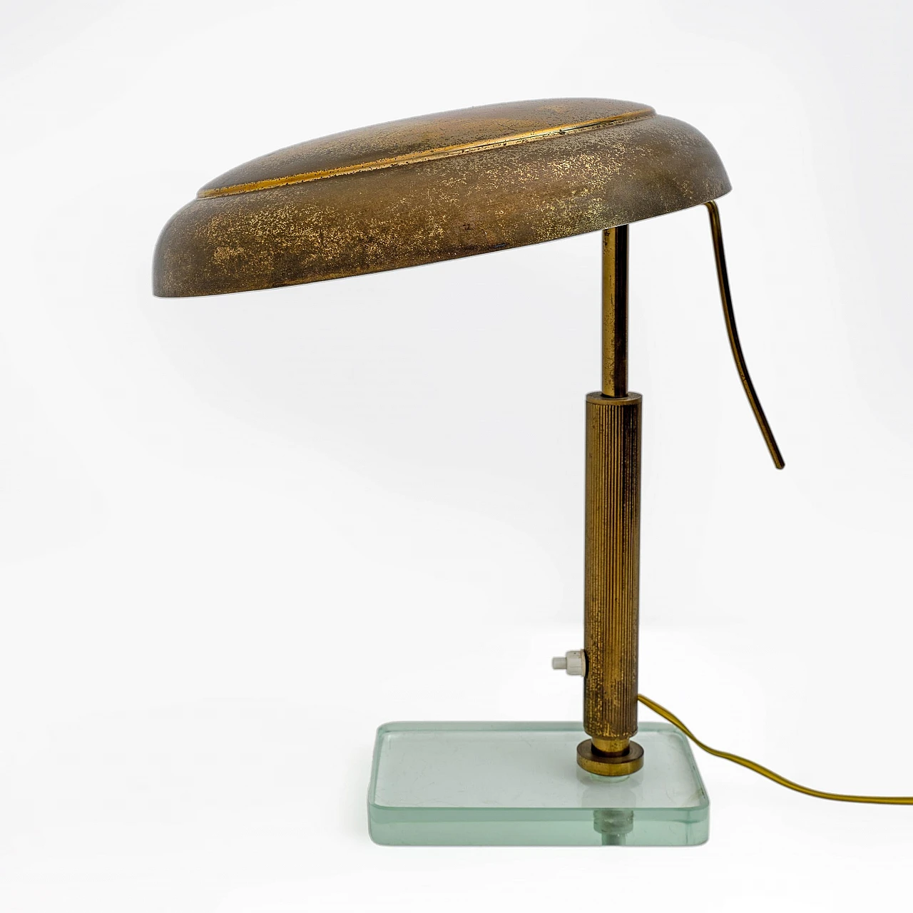 Pietro Chiesa Mid-century Modern Italian Brass Table Lamp, Fontana Arte, 1940s 5