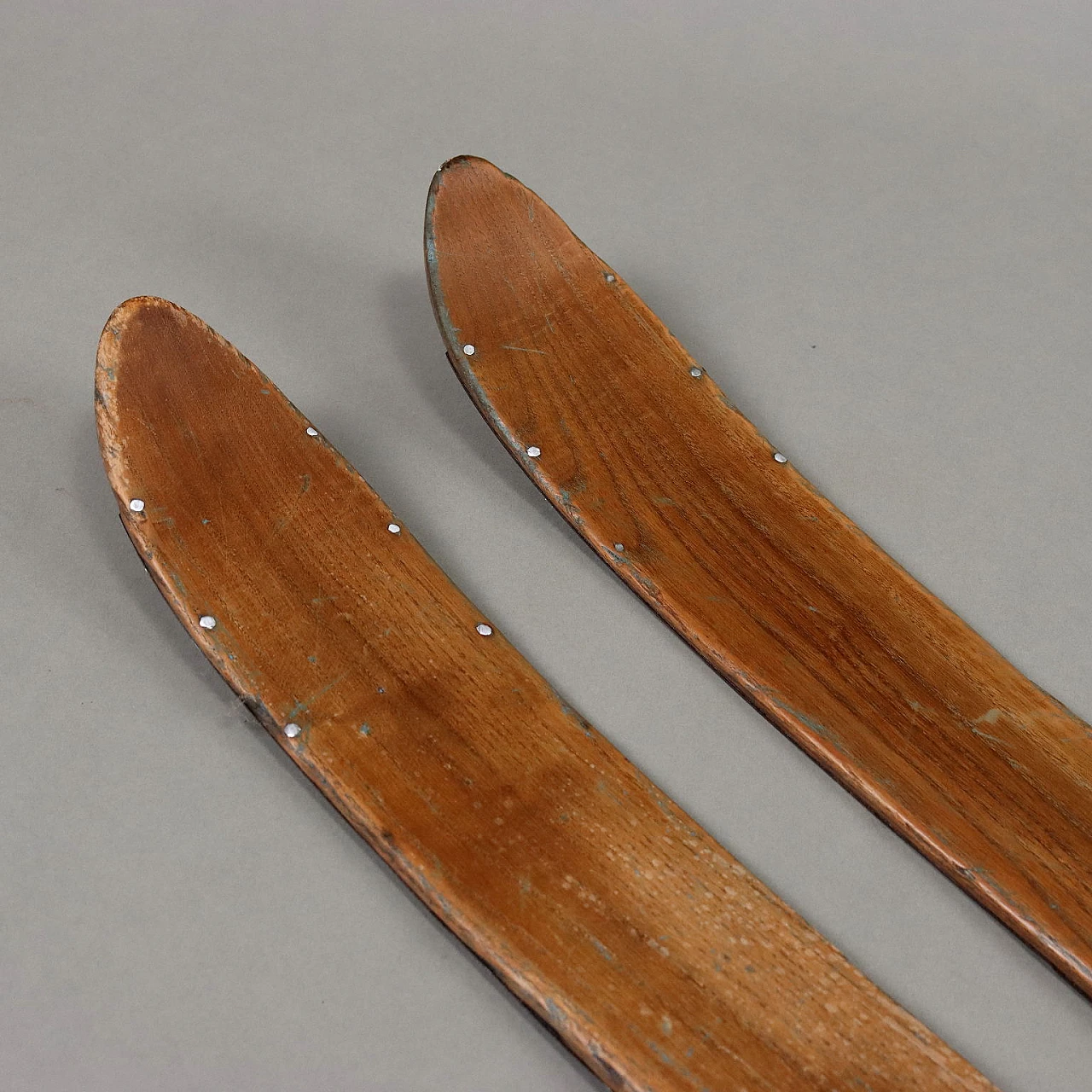 Wooden skis with Kandahar bindings, 1950s 7