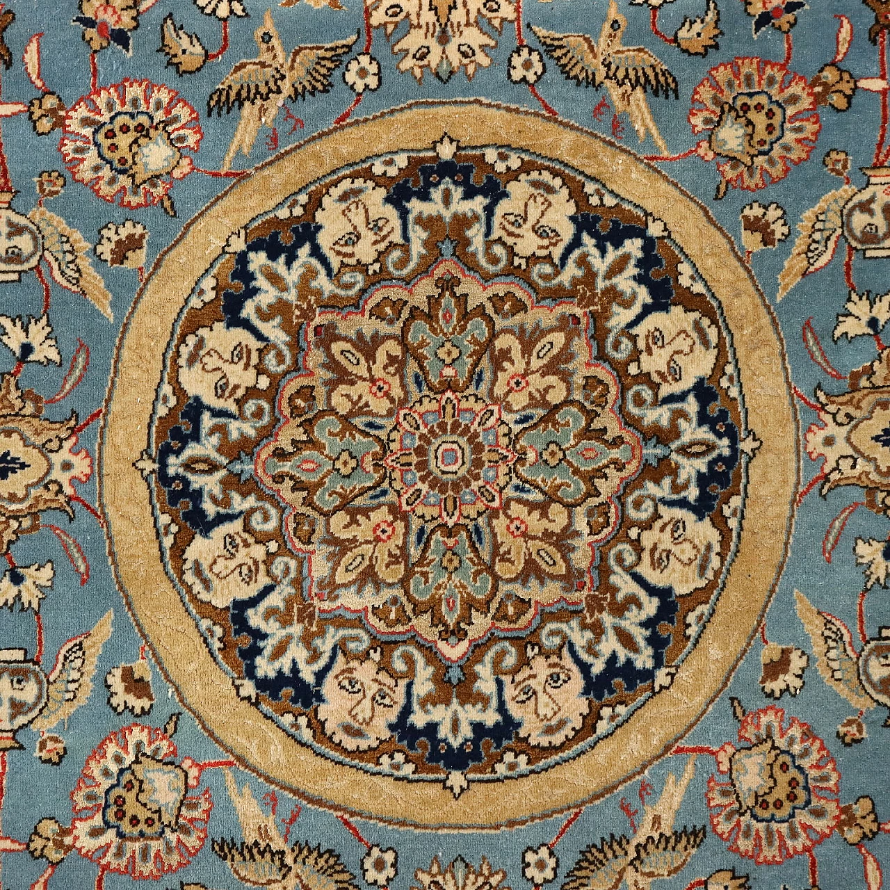 Kum cotton and wool Iranian carpet 3