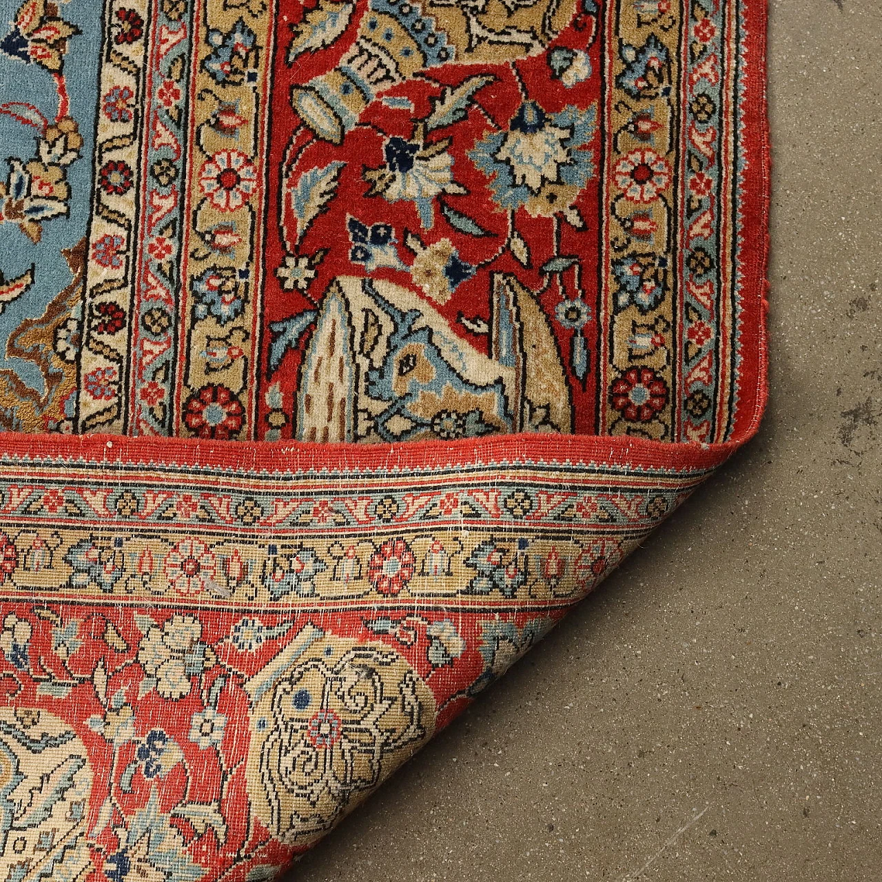 Kum cotton and wool Iranian carpet 10