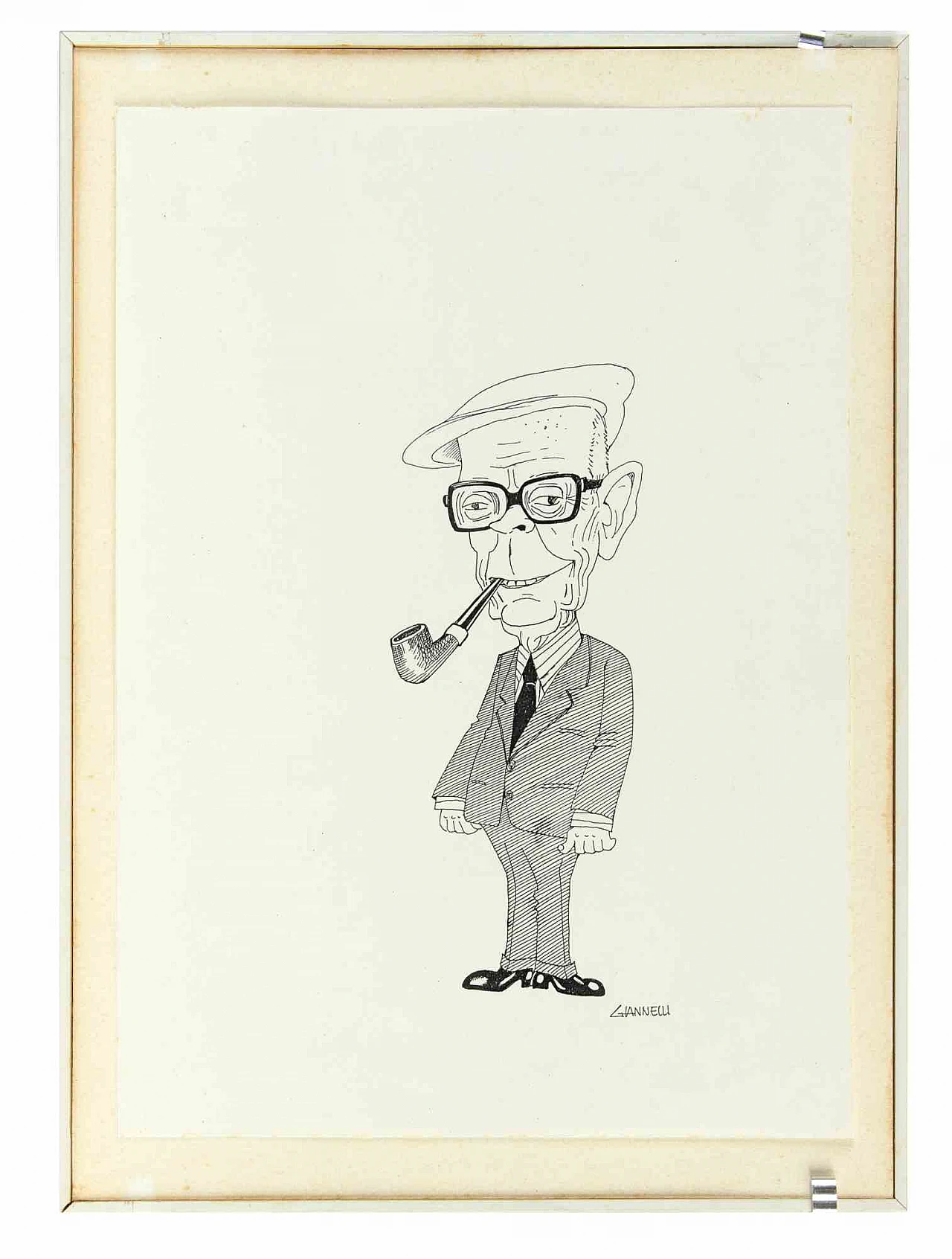 Emilio Giannelli, Caricature of Sandro Pertini, Drawing 2000s 2