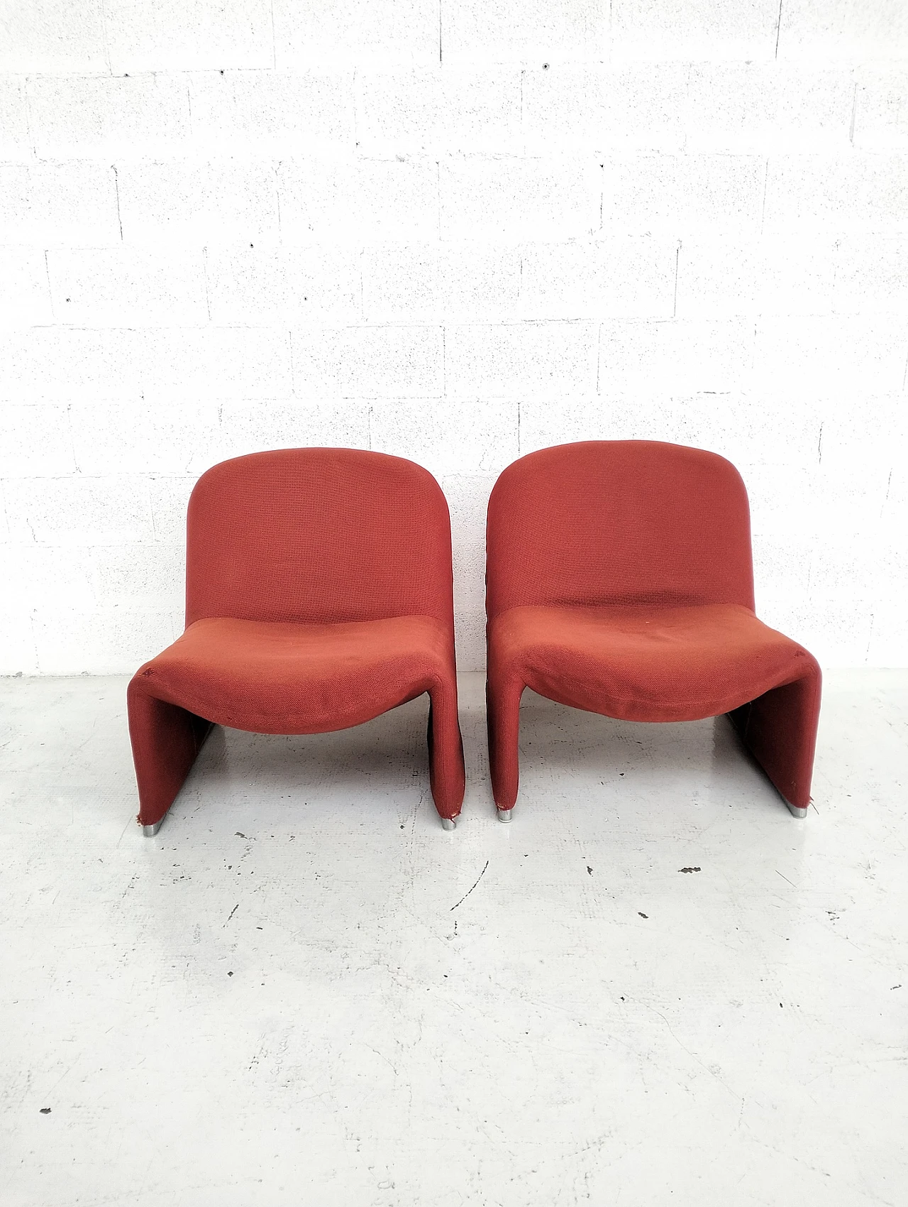 2 red Alky chairs by Giancarlo Piretti for Anonima Castelli  70s 7