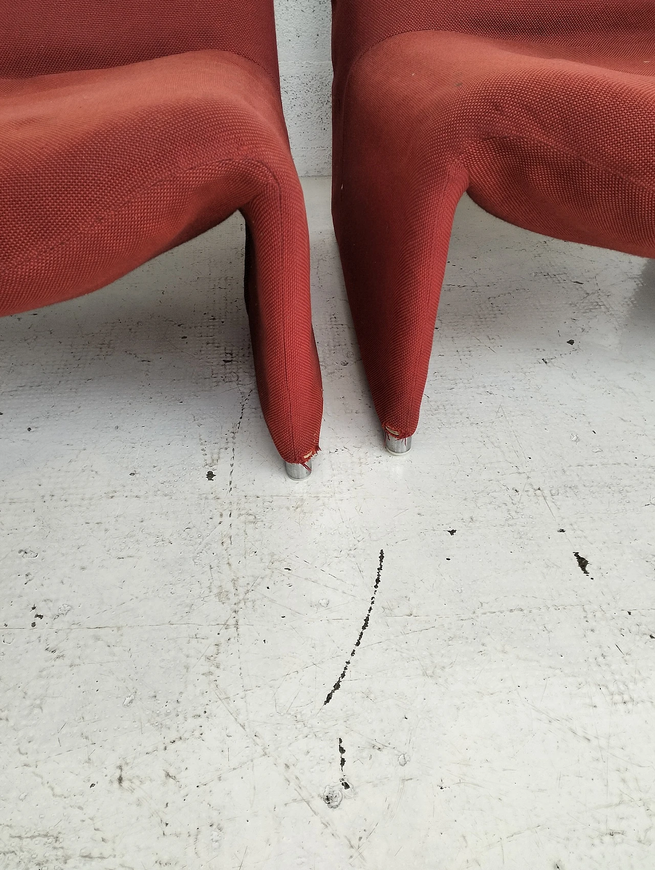 2 red Alky chairs by Giancarlo Piretti for Anonima Castelli  70s 11