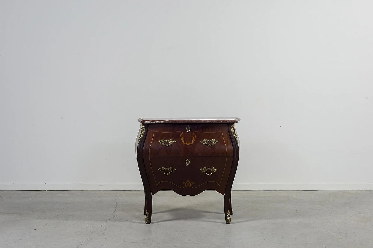 French Mahogany Veneer Commode, 1930s 1