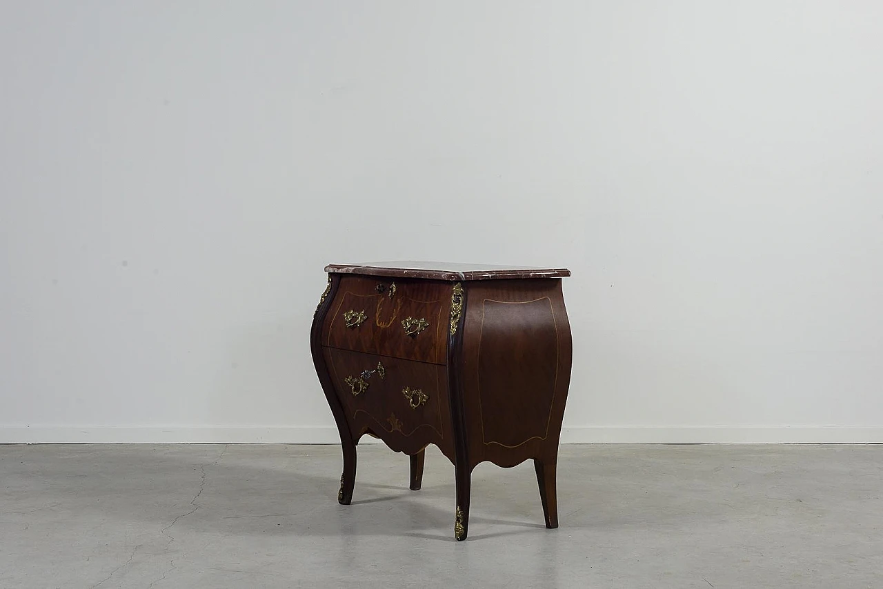 French Mahogany Veneer Commode, 1930s 4