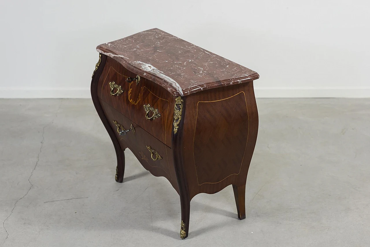 French Mahogany Veneer Commode, 1930s 5