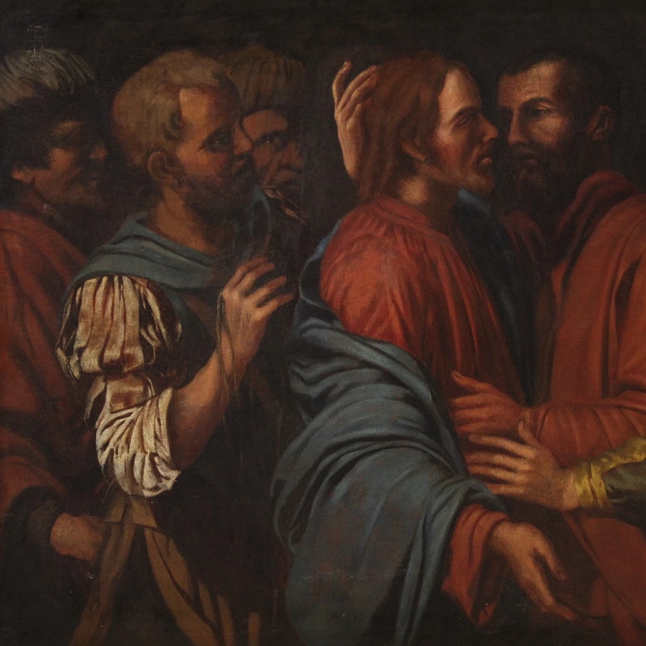 The Kiss of Judas Italian painting, 17th century 2