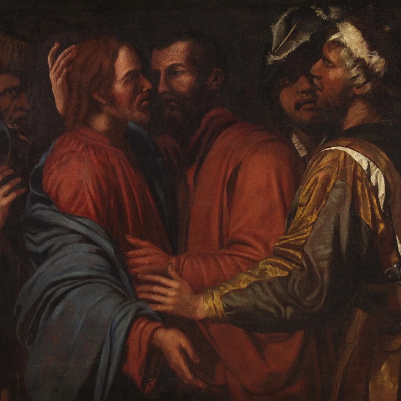 The Kiss of Judas Italian painting, 17th century 4