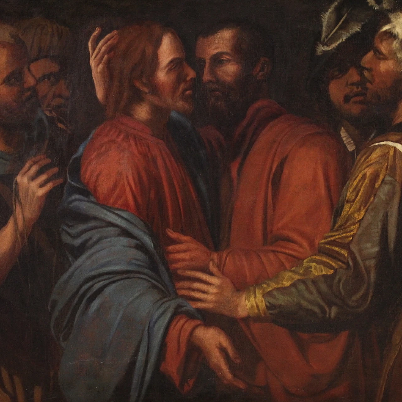 The Kiss of Judas Italian painting, 17th century 5