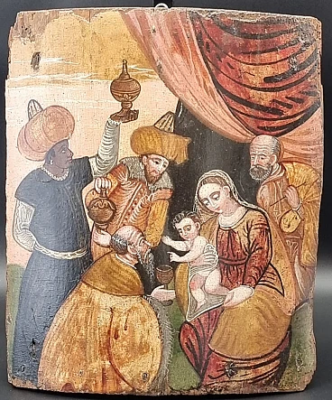 Adoration of the Magi veneto-cretian, XVII century