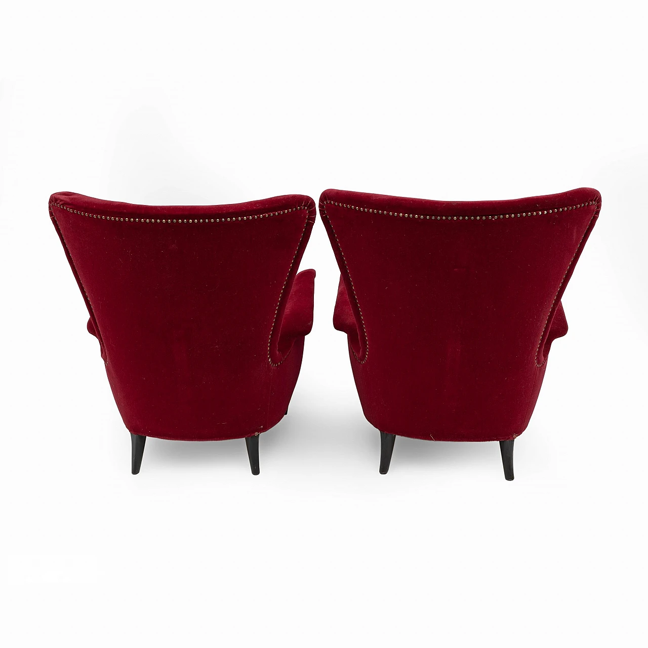 Gio Ponti Art Dèco Italian Lounge Armchair from Hotel Bristol Merano, 50s 5