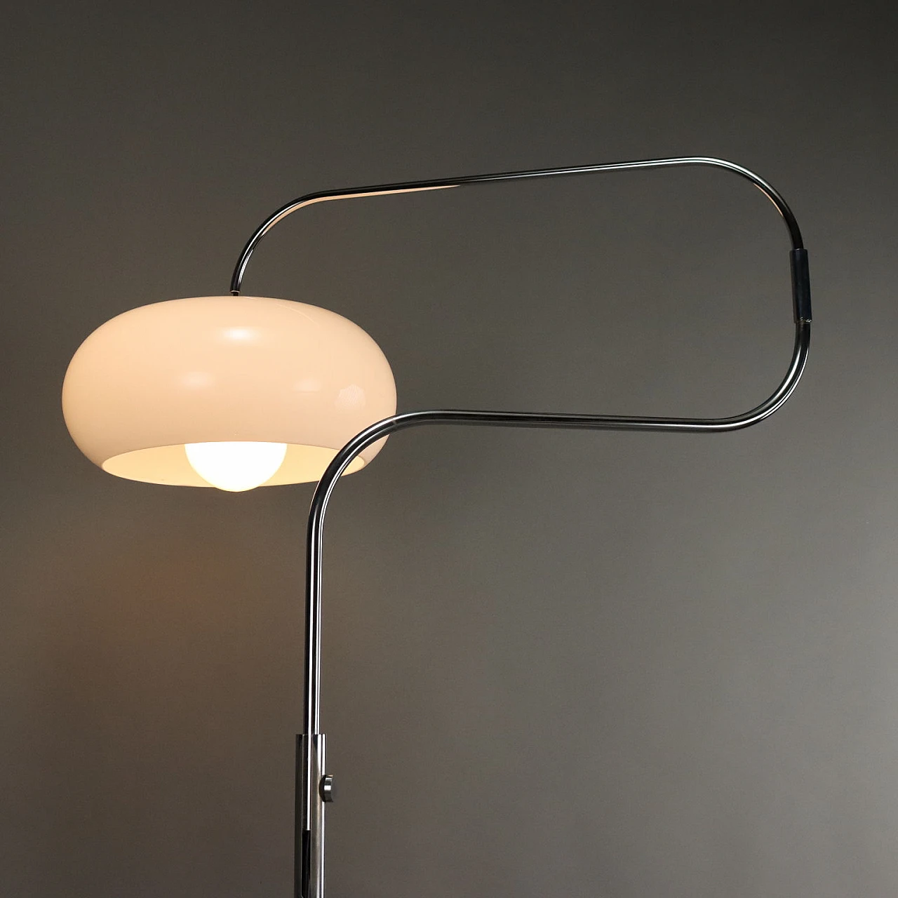 Floor lamp in methacrylate, metal and granite base, 1970s 3