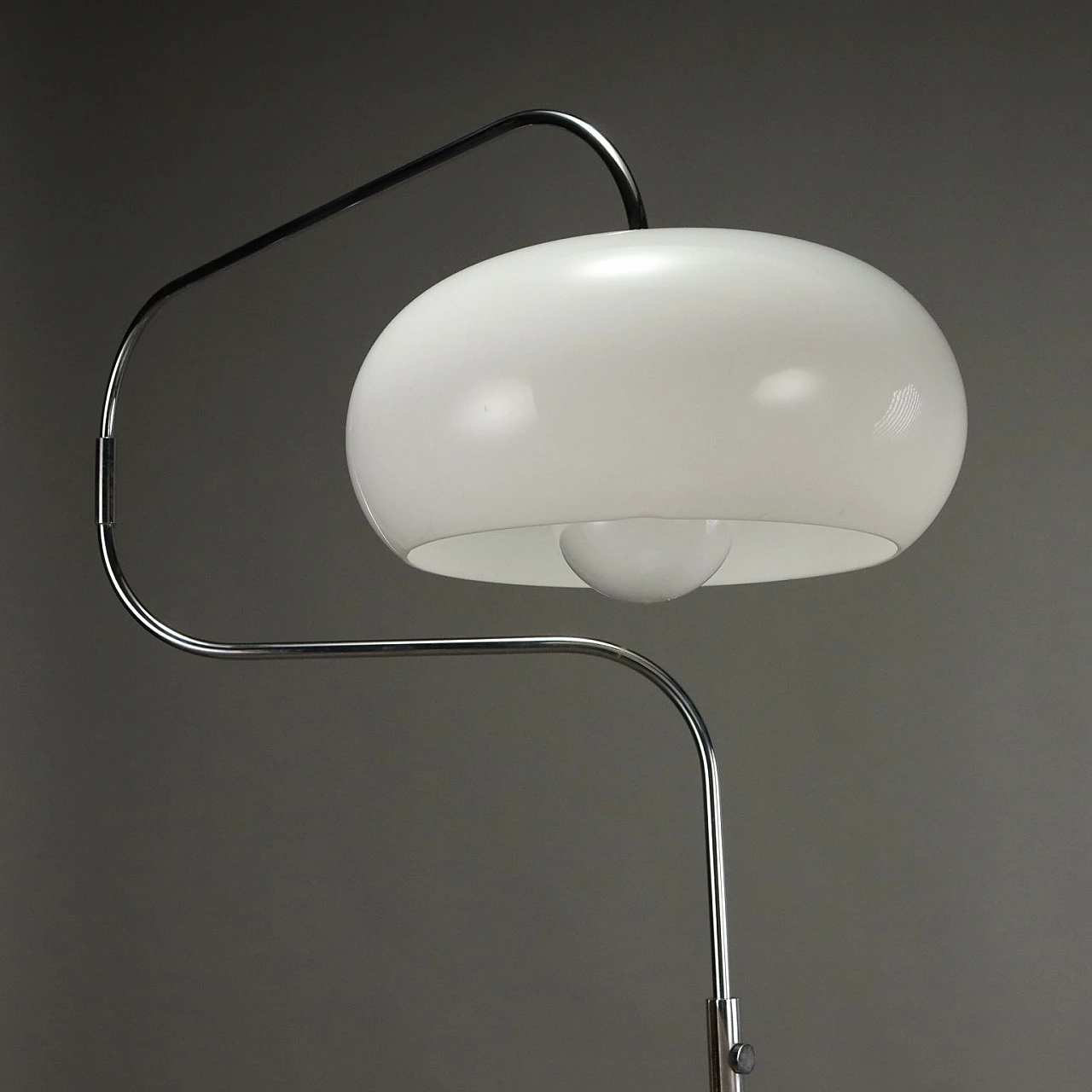 Floor lamp in methacrylate, metal and granite base, 1970s 4