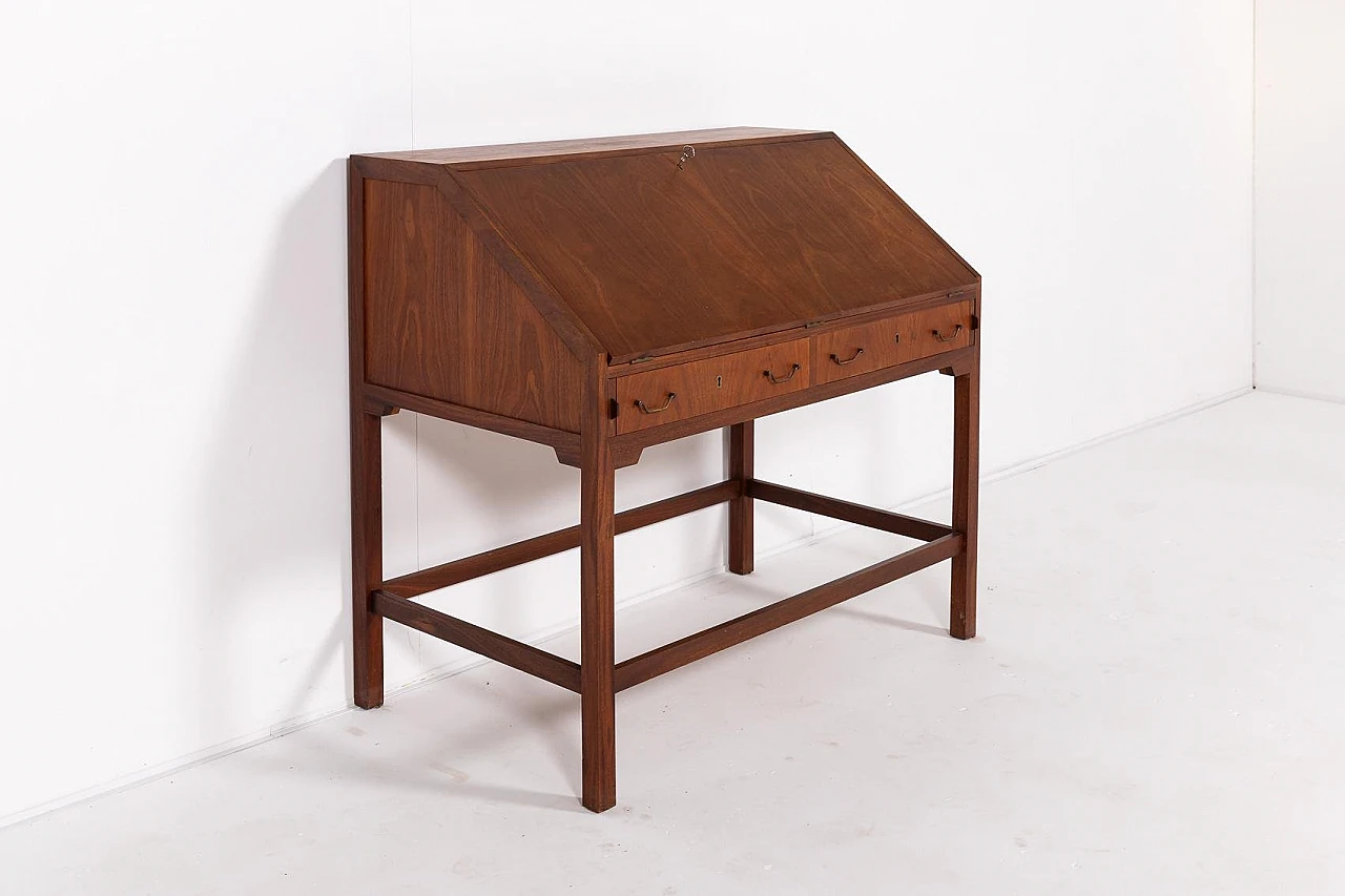 Scrivania Mid-Century in teak di Illums Bolighus, anni '50 1