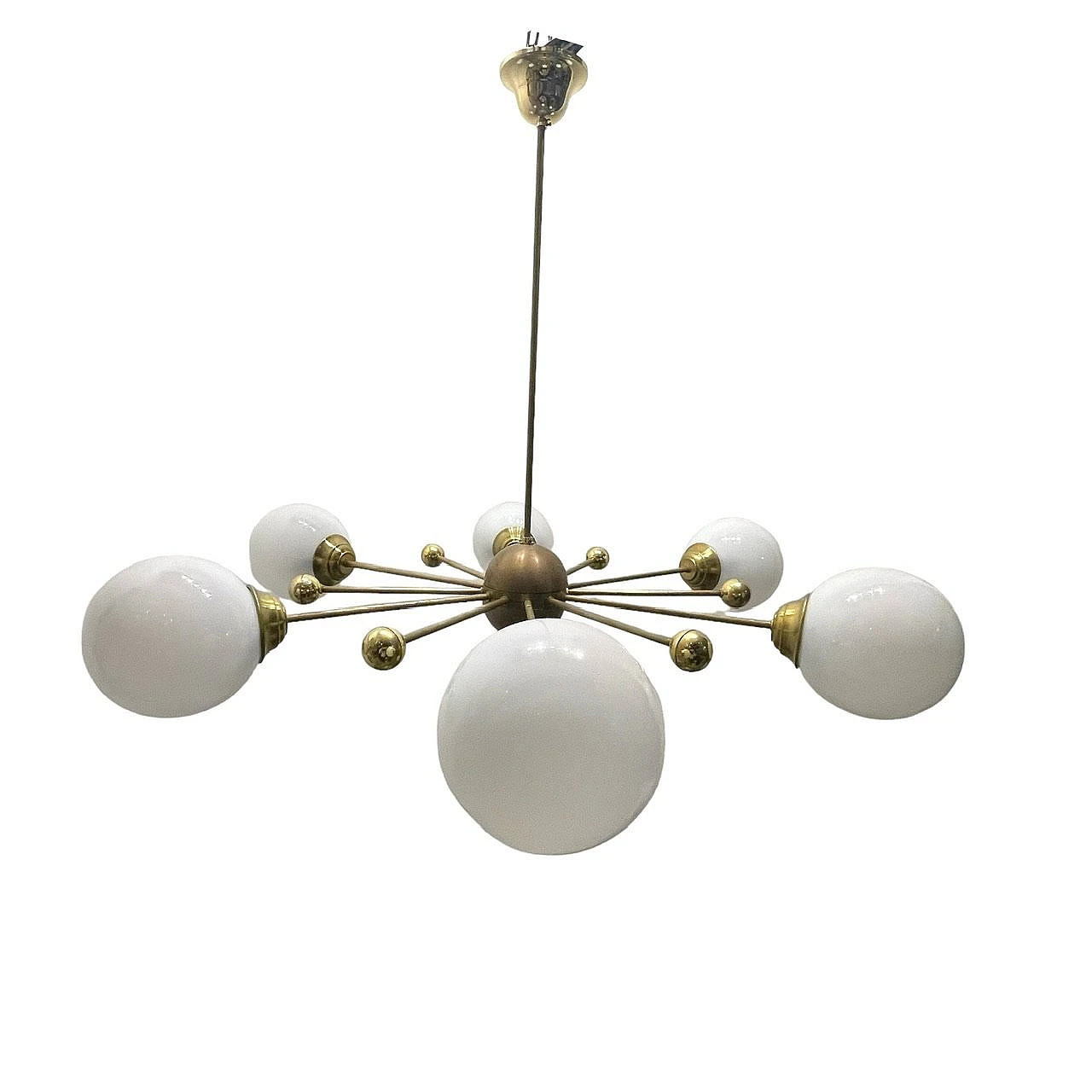 Lampadario Sputnik a 6 luci, 1960s 2