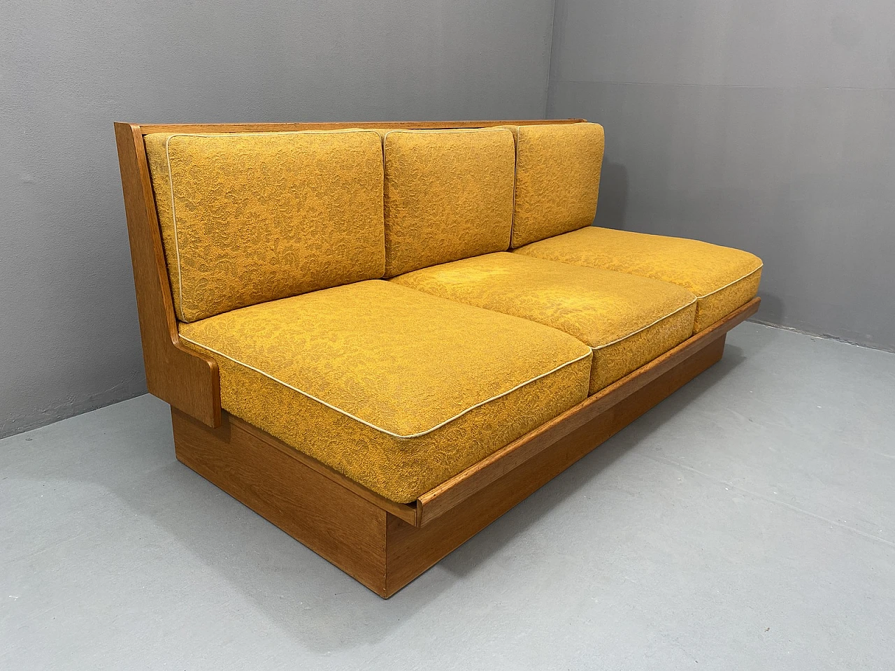 Mid century folding Sofabed, 1960s, Czechoslovakia 10