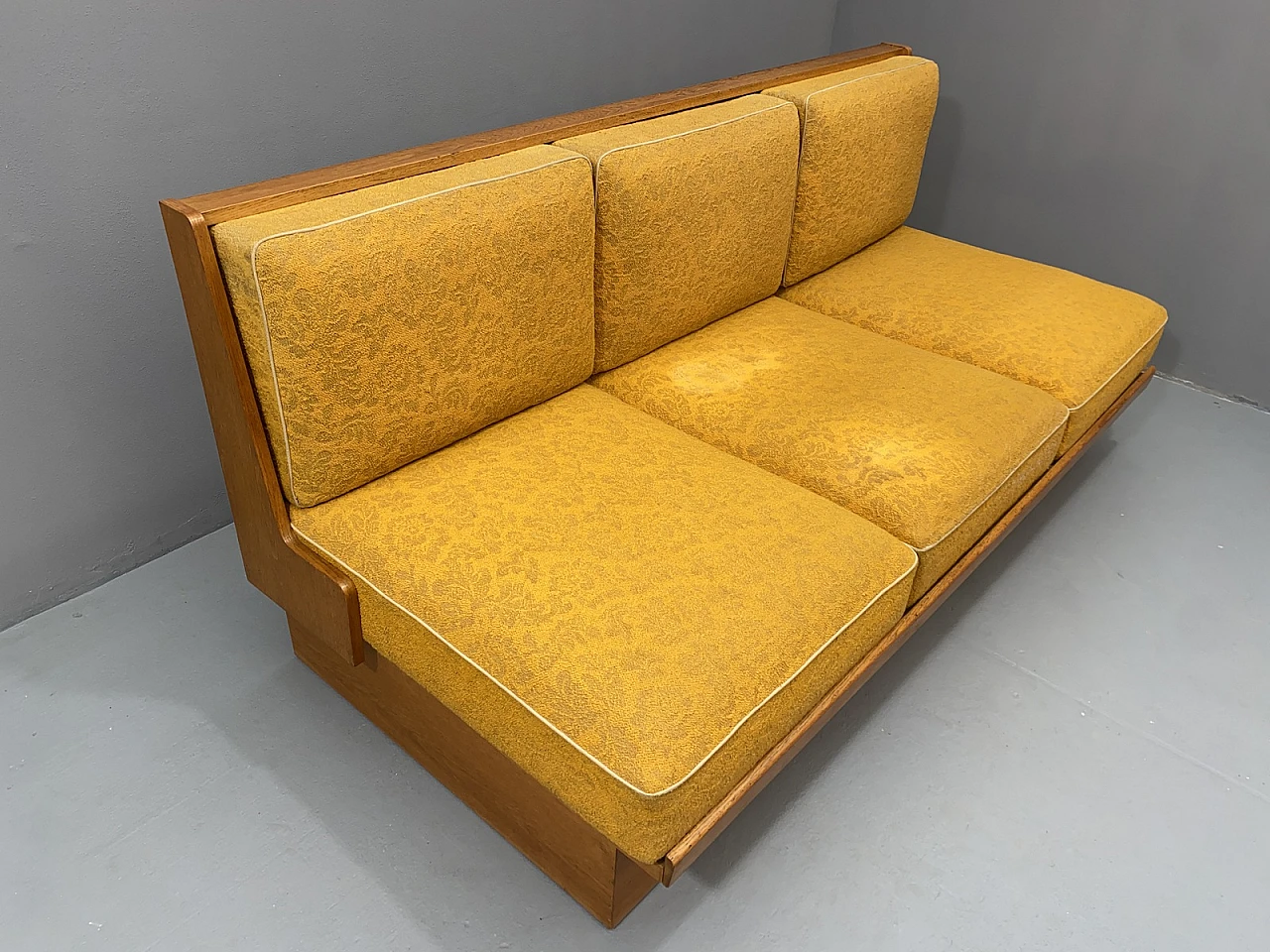 Mid century folding Sofabed, 1960s, Czechoslovakia 11