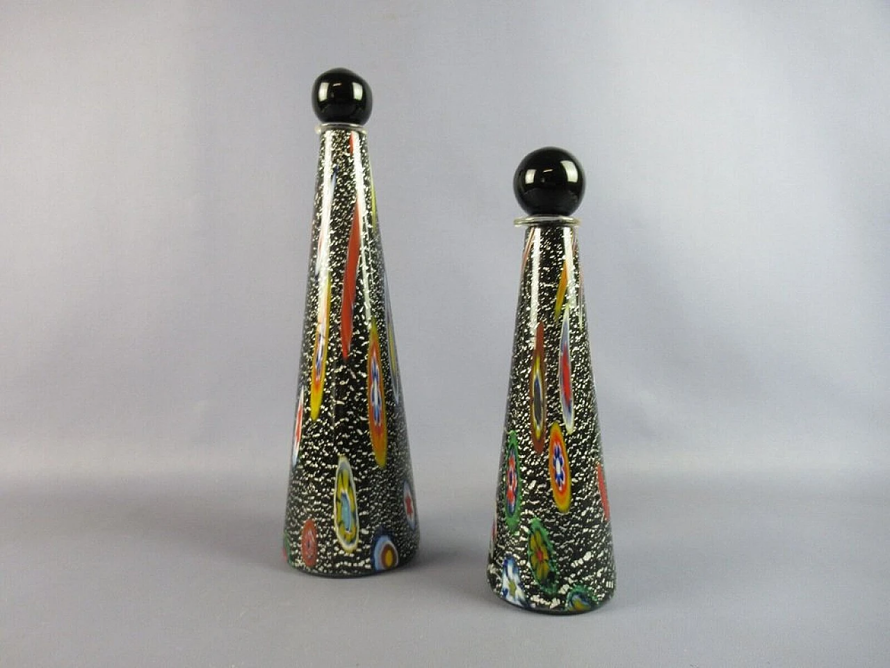 Artistic bottles Murano glass sculptures by Michielotto 1