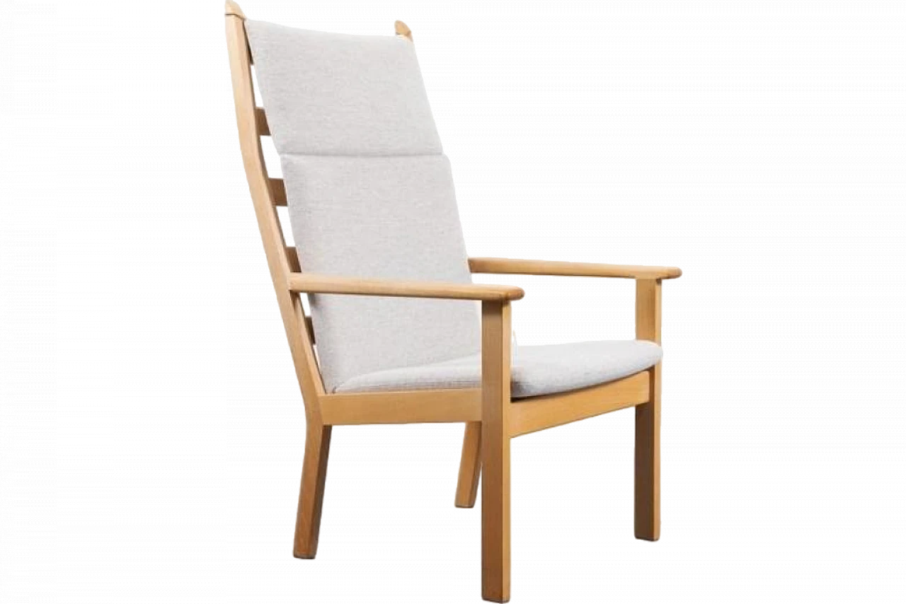 High back easy armchair by Hans Wegner for Getama, 1970s 12