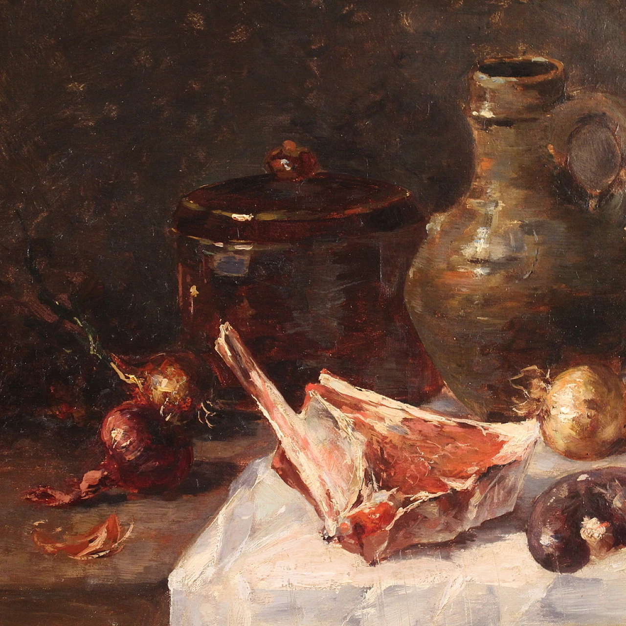 Splendid still life, signed painting from the 19th century 4