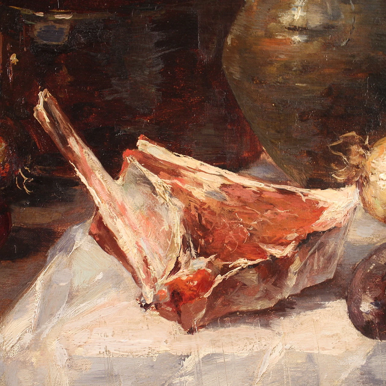 Splendid still life, signed painting from the 19th century 9