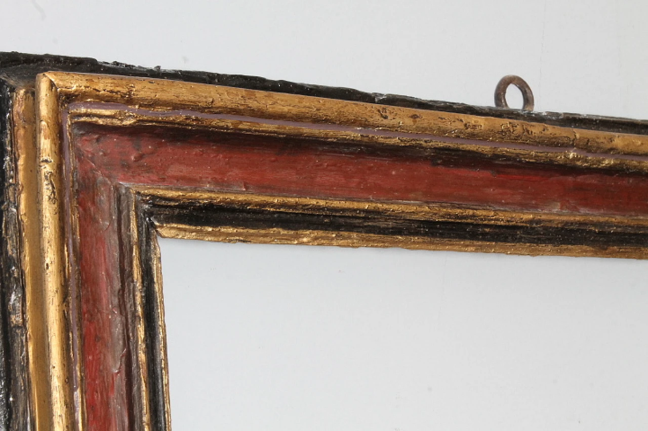 Painted frame in carved and lacquered wood, '600 7