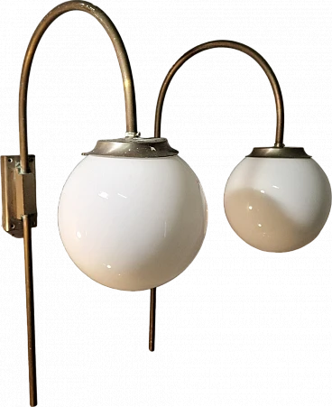 Coppia di lampade da parete con sfere One Lattima di Candle, anni '70