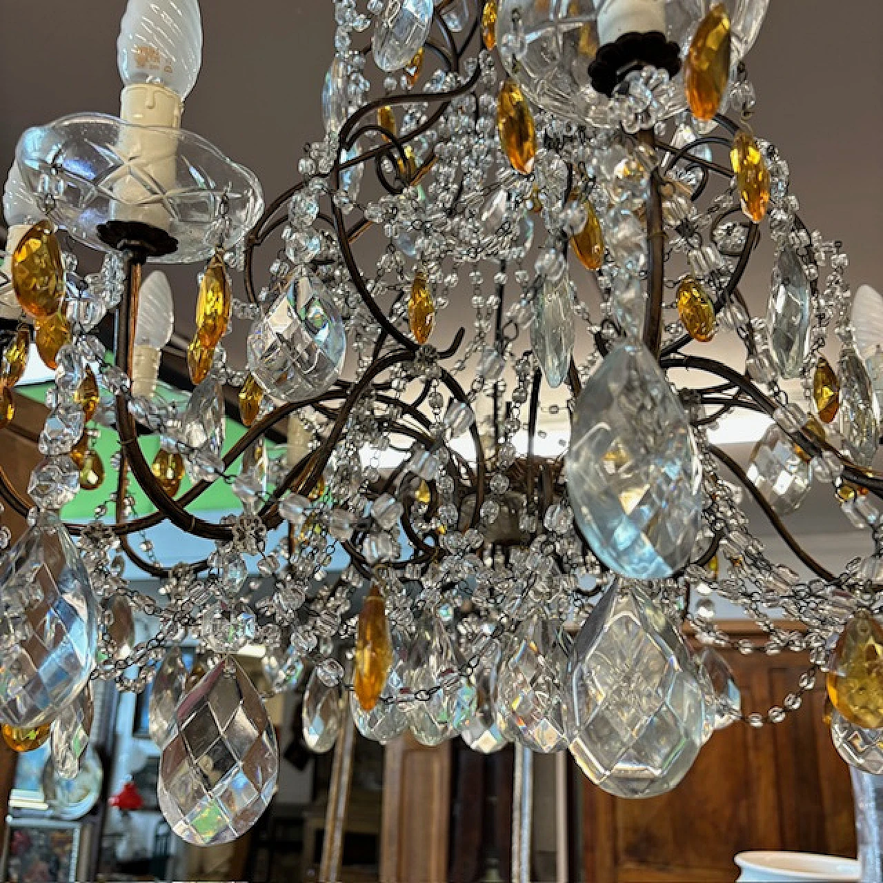 Crystal chandelier with 10 lights, '800 3