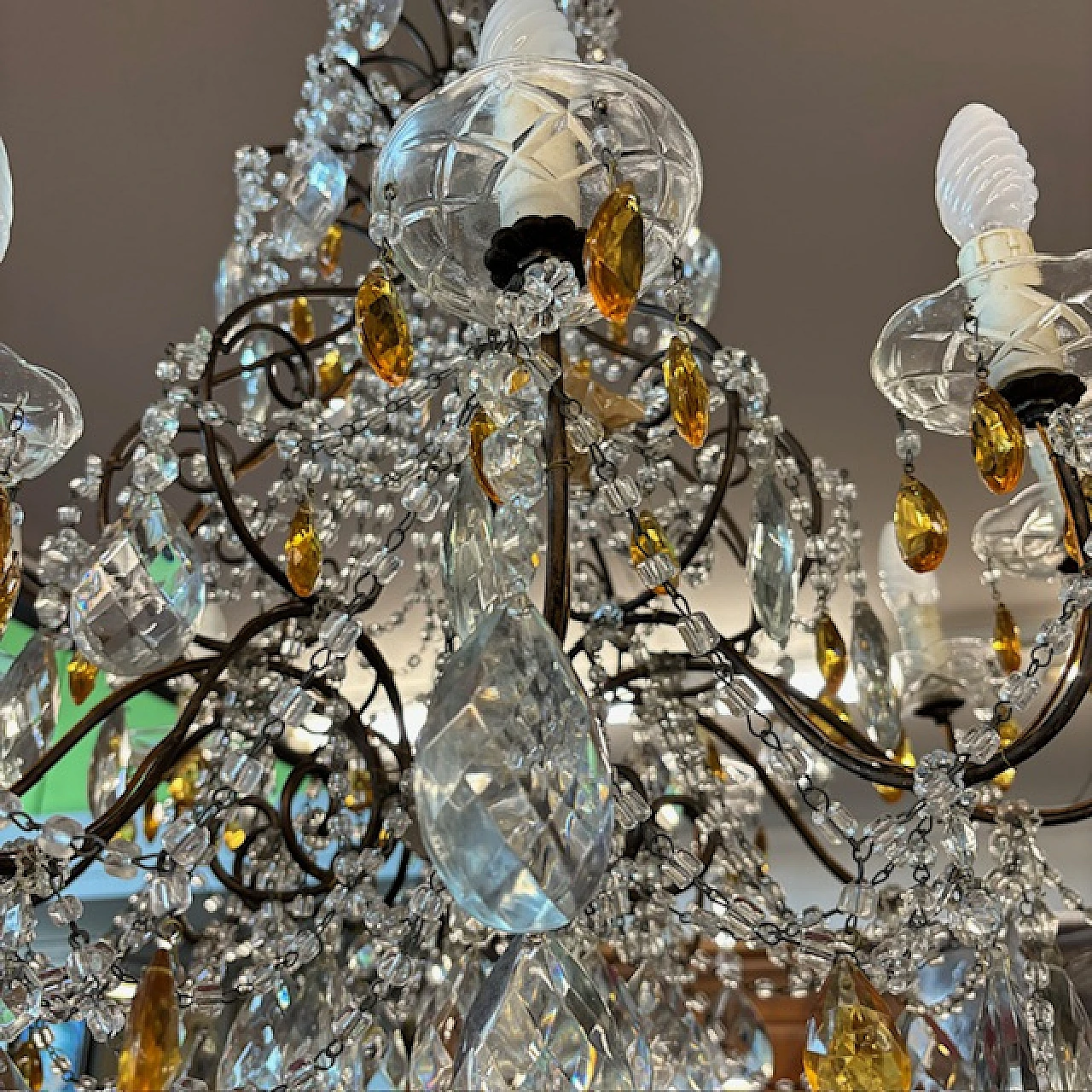 Crystal chandelier with 10 lights, '800 4