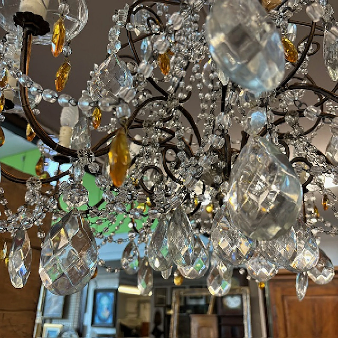 Crystal chandelier with 10 lights, '800 5