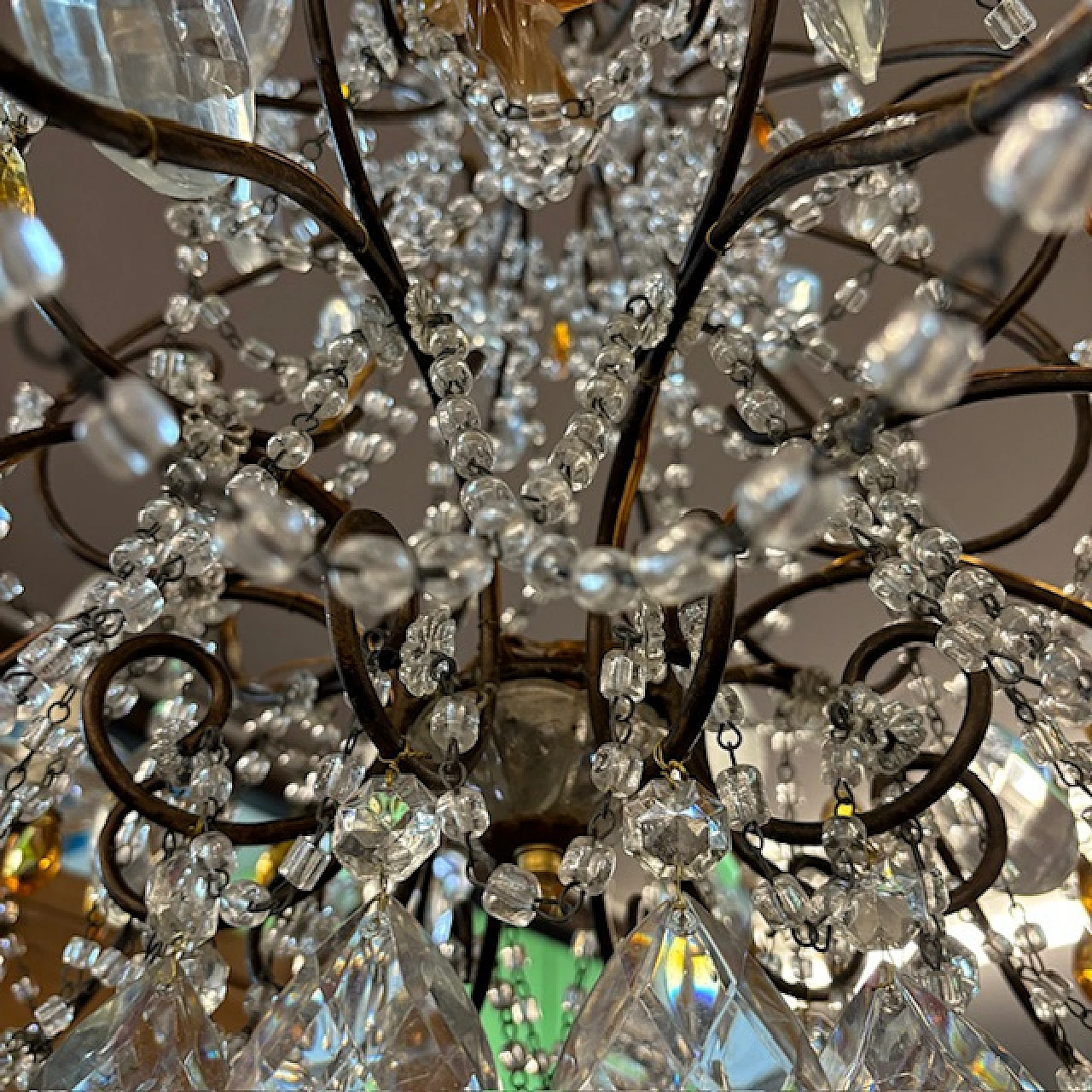 Crystal chandelier with 10 lights, '800 6