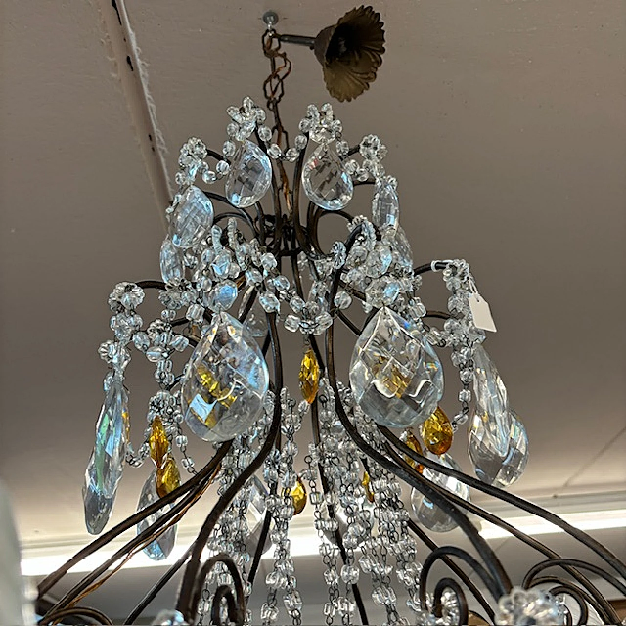 Crystal chandelier with 10 lights, '800 9