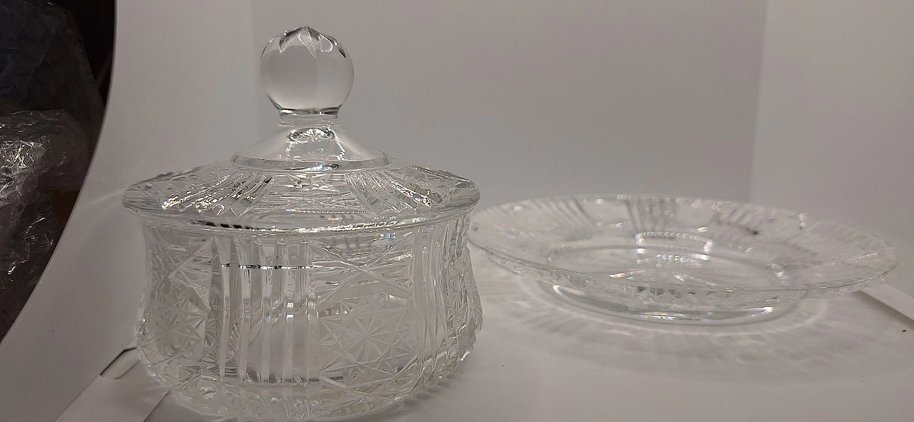 Bohemia crystal table set, 1940s 22