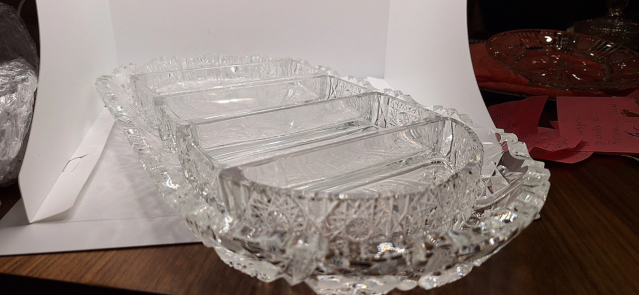 Bohemia crystal table set, 1940s 24