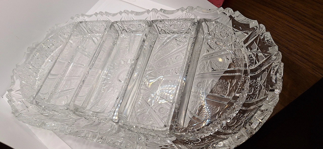 Bohemia crystal table set, 1940s 25