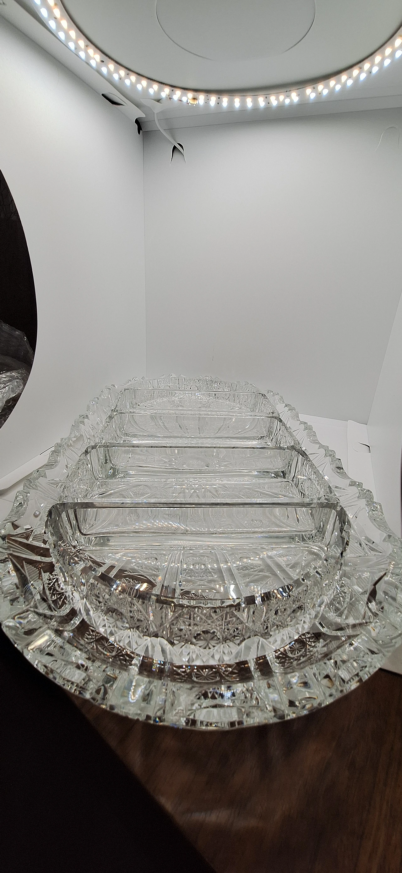 Bohemia crystal table set, 1940s 28